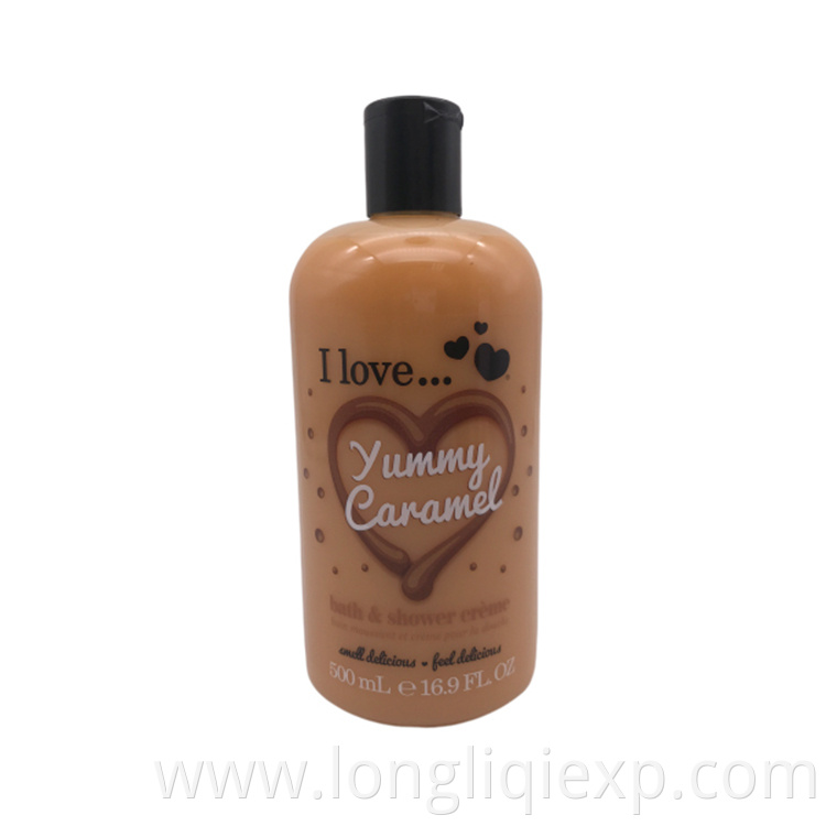 500ml yummy caramel shower gel gift set 50ml natural organic body butter